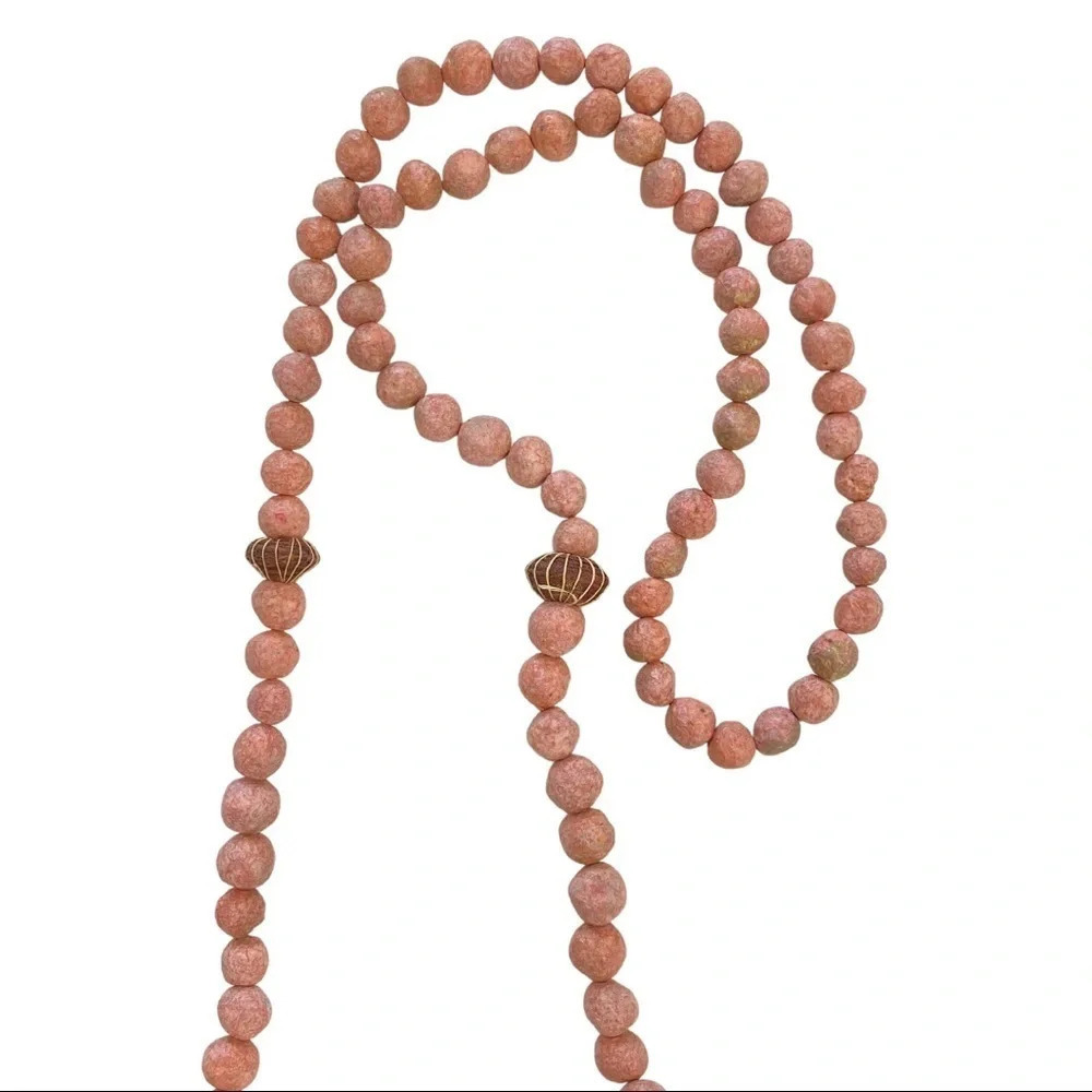 Gratitude Mala Bead Necklace Tassel Detail - Picture 2 of 2